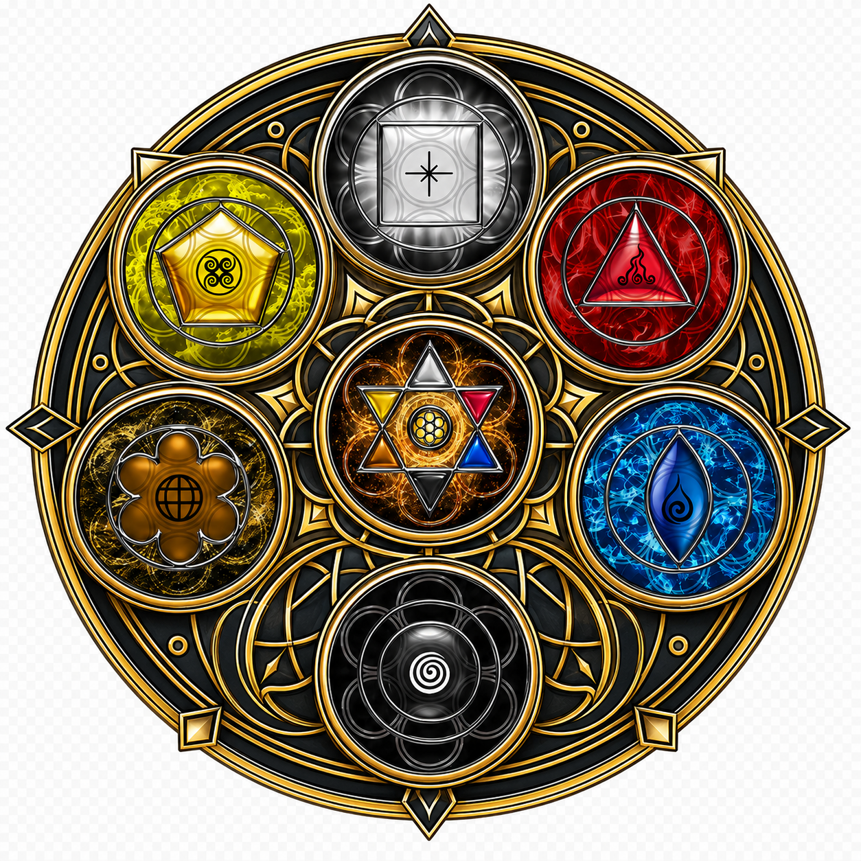 Mandala do Circuito dos 7 Elementos